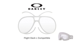 Universal Insert - Oakley Compatible Goggles - Salice Snow Clear, Flight Deck L Compatible