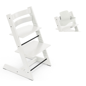 Stokke Tripp Trapp Highchair and Baby Set in White