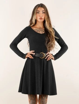 'Robe pull "Eo-Lüune", Noir'
