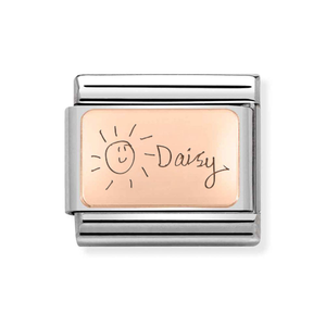 Classic Rose Gold Drawing Charm