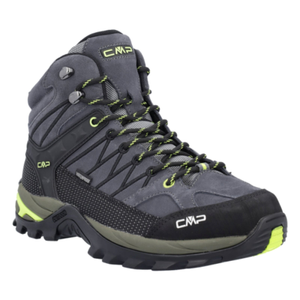 CMP Mens Rigel Mid Waterproof Walking Boots - 9 UK / Grey/Yellow Fluo