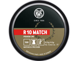 RWS R10 Match - Heavy (0.53g), sleeve (10 tins)