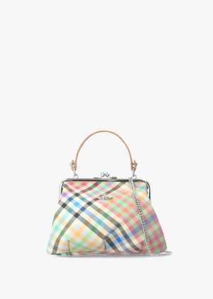 Granny Frame Heather Plaid Purse 