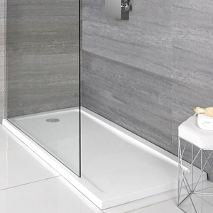 Milano Lithic - Low Profile Anti-Slip Rectangular Shower Tray - 1700mm x 700mm