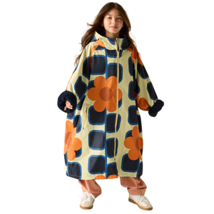 Regatta Kids Orla Kiely Changing Robe - 9 - 13 Yrs / Giant Square Flower Orange