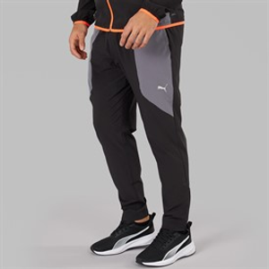 Puma Mens Flex Stretch dryCELL Woven Training Pants Black/Grey