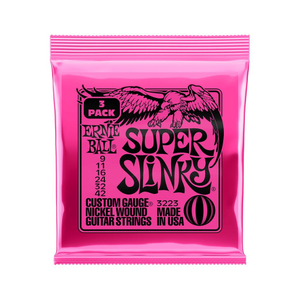 Ernie Ball Super Slinky Nickel Wound 9-42 Electric Guitar Strings - 3 Pack