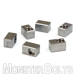 Titanium Saddle Insert Blocks – 6-String Tremolo Saddles – Set of 6 – Monster Bolts