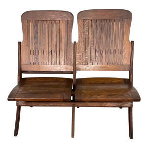 Early 20th Century Oak Folding Bench