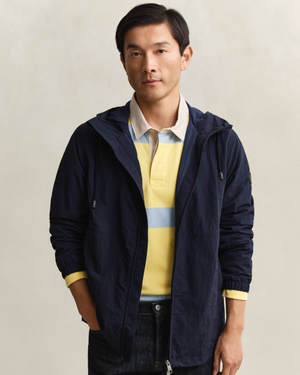 GANT Mens Windbreaker Jacket - 433 Evening Blue