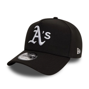 Oakland Athletics Black White 9FORTY A-Frame Adjustable Cap