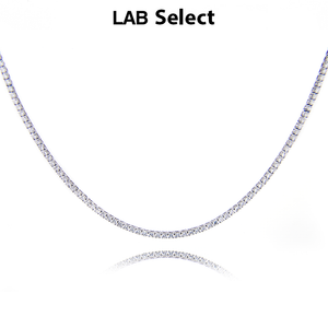 17 Inch Lab Grown Diamond Straight Line Tennis Necklace
