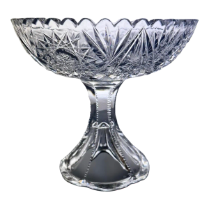 Antique American Brilliant Cut Crystal Compote