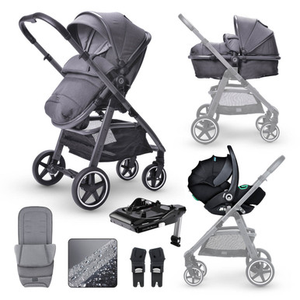 Miniuno TouraGo Travel System + Base - Anthracite