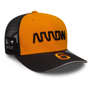 Arrow McLaren Racing Replica David Malukas Orange 9SEVENTY Stretch Snap Adjustable Cap