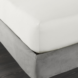 Bianca 400 Thread Count Cotton Sateen Bed Linen Fitted Sheet Ivory