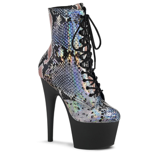 Tacones Pleaser ADORE-1020SP - Plata Holo Snake