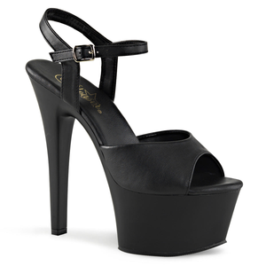 Tacones Pleaser ASPIRE-609 - Negro Piel Sintética