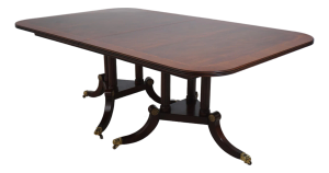 Henkel Harris Mahogany Inlaid Dining Room Table