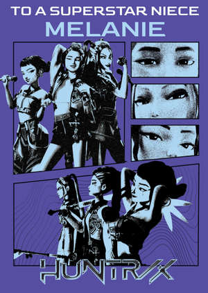 KPOP Demon Hunters Huntrix Superstar Niece Birthday Card