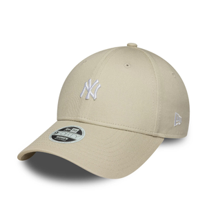 New York Yankees Womens MLB Mini Logo Cream 9FORTY Adjustable Cap