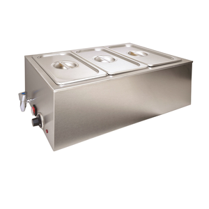 Brand New Infernus Electric Wet Bain Marie With Tap – 3 x GN 1/3 Pans INF-HSL3T