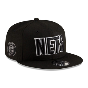 Brooklyn Nets NBA Statement Black 9FIFTY Snapback Adjustable Cap