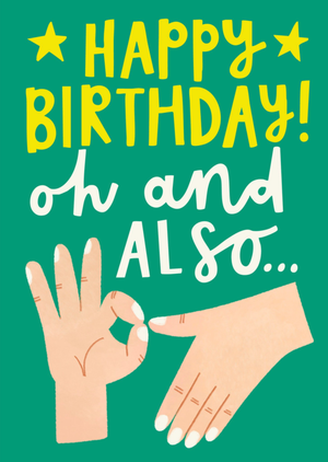 Happy Birthday Oh And Also Six Seven Card