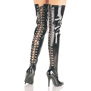 Bota de tacón Pleaser SEDUCE-3063 - Negro Str Charol