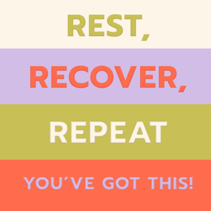 Moonpig Rest Recover Repeat Get Well Card