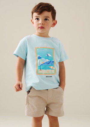 Mini Jay Printed Blue T Shirt