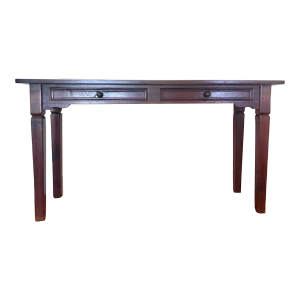 1990s Rustic Farmhouse Console Table