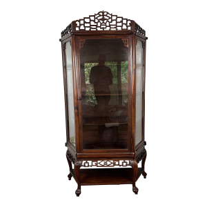 Antique Rosewood Curio Cabinet
