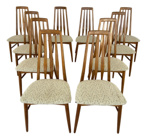 Niels Koefoed “Eva” Dining Chairs – Set of 10