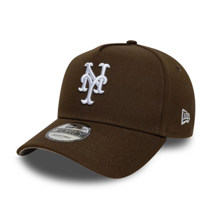 New York Mets MLB Dark Brown 9FORTY A-Frame Adjustable Cap