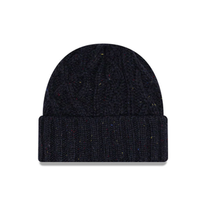 New Era Speckled Navy Cable Knit Beanie Hat