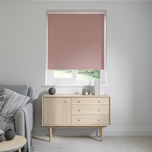 No Drill Libra Bossa Pink Roller Blinds: 1740mm x 1010mm Recess