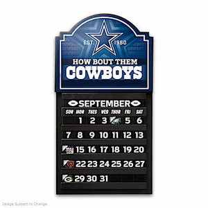 Dallas Cowboys Game Day Perpetual Calendar