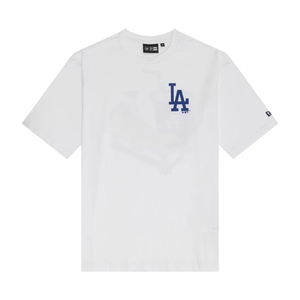 LA Dodgers MLB Food Graphic White Oversized T-Shirt
