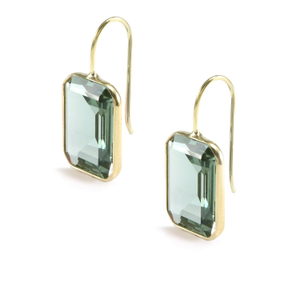 Medium Gemma Green Quartz Earrings