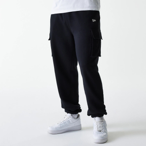 New Era Black Cargo Joggers