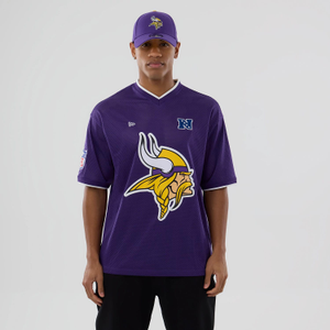 Minnesota Vikings NFL Mesh Purple Oversized T-Shirt