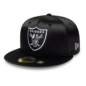Las Vegas Raiders NFL Satin Black 59FIFTY Fitted Cap