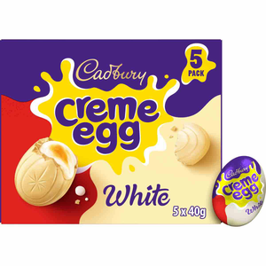 Cadbury White Creme Egg Filled Egg 200g 5 Pack 