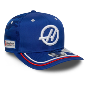 MoneyGram Haas F1 Silverstone Race Special Blue 9SEVENTY Stretch Snap Adjustable Cap