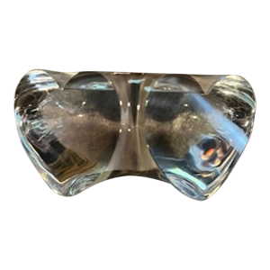 1990s Stuben Glass True Love/2 Hearts