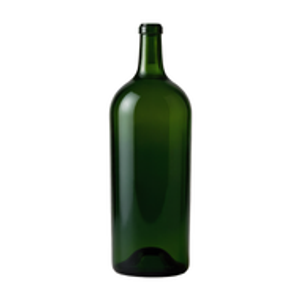 12 Liter Oak Green Glass Claret Balthazar Wine Bottle, Cork Finish, - 406089