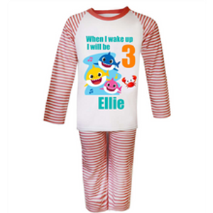 Personalised Baby Shark Kids Pyjamas