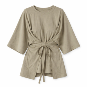 Wrap Tie Tee Sage (XL)