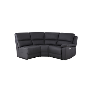 Goodwood Electric Reclining Modular Group 7 in Black Leather